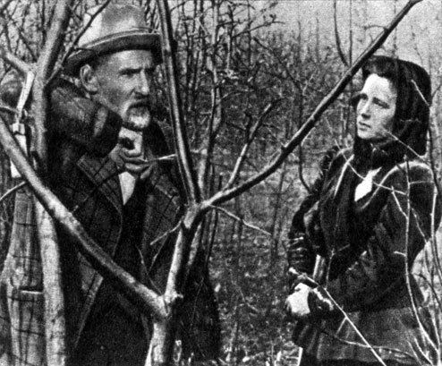 'Мичурин'. Реж. А. Довженко. (Слева Мичурин - Г. Белов.) 1949